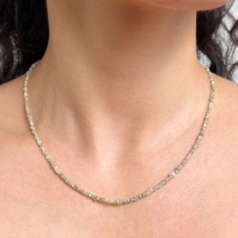 Diamond Necklace Grey Yellow 13,5 Ct.
