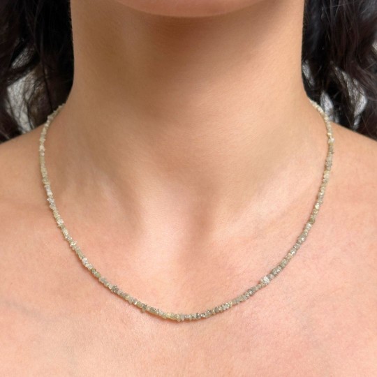 Diamond Necklace Grey Yellow 13,5 Ct.