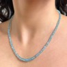 Necklace of Apatite Azzurra 52 Ct.
