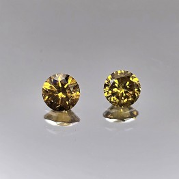 Pair of Diamond Stones Fancy 0,42 Ct.