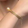 Bracelet in Silver 925‰ Golden with Australian Pearl