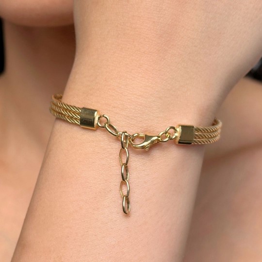 Bracelet in Silver 925‰ Golden with Australian Pearl