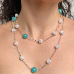 Chanel with Amazon and Frosted Hyal Quartz