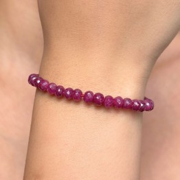 Ruby Bracelet with Layer ø 4,5/5.5 mm