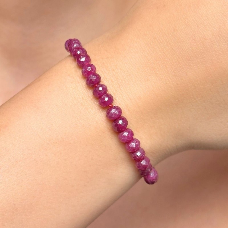 Ruby Bracelet with Layer ø 4,5/5.5 mm