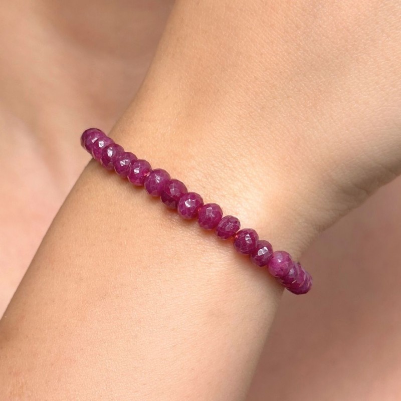 Ruby Bracelet with Layer ø 4,5/5.5 mm