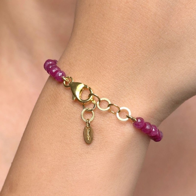Ruby Bracelet with Layer ø 4,5/5.5 mm