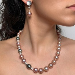 Necklace and Earrings of Baroque Pearls