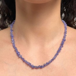 Collana Girocollo con Tanzanite a Chips
