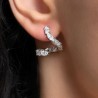 Orecchini a Spirale di Moissanite Sintetica