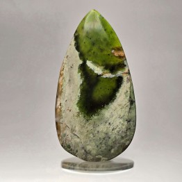 Stone of Chromium Calcedonio Cabochon in Goccia ø 53,2 x 29,2 mm