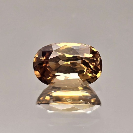 Gemstone of intense yellow zircon 3.57 ct.
