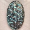 Labradorite stone with Floral engraving 66,84 Ct.
