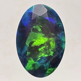 Pietra di Opale Etiope Nero Ovale Ct. 5,40