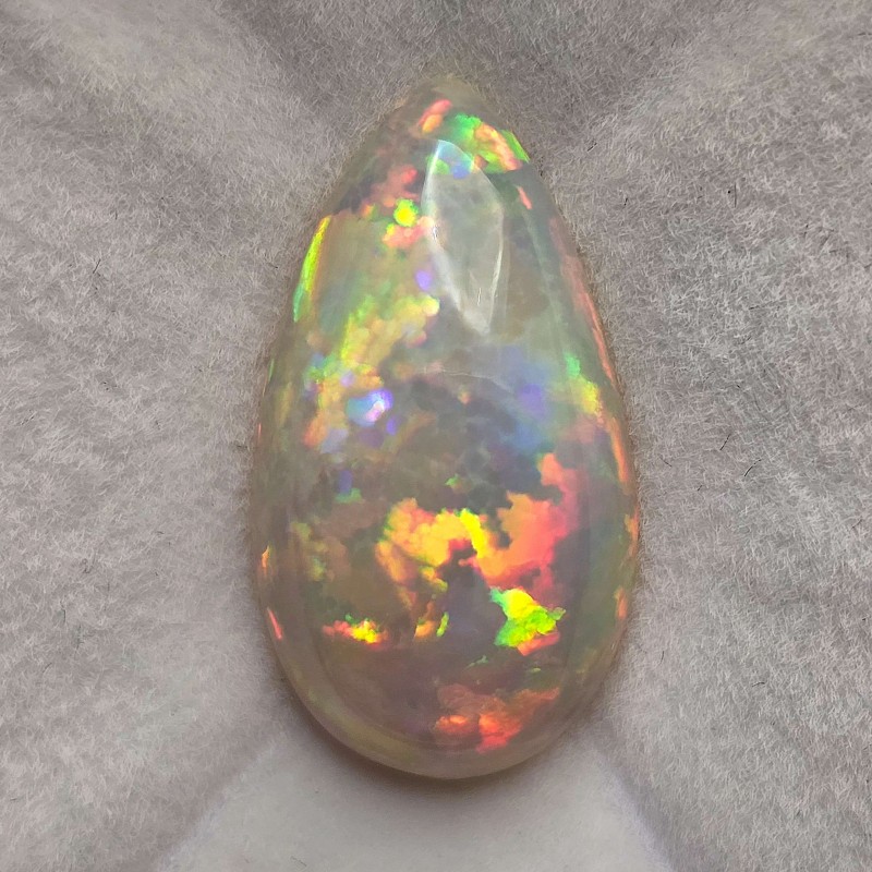 Stone of Opale Etiope Cabochon Goccia 9,49 Ct.
