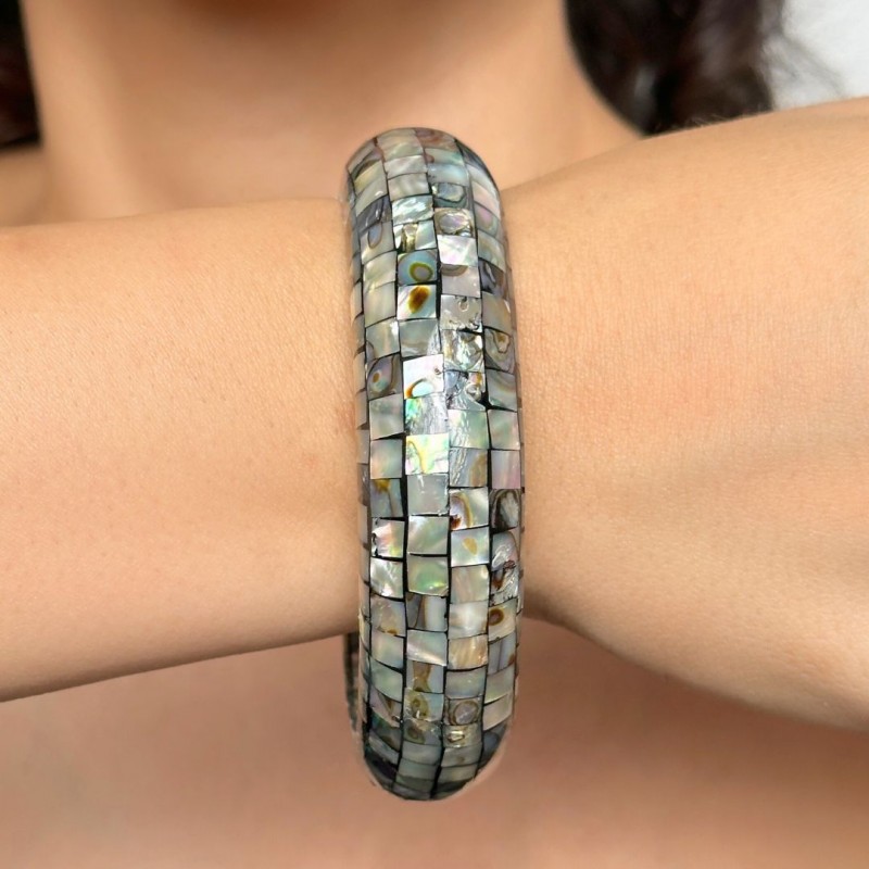 Bracciale Rigido di Madreperla Abalone