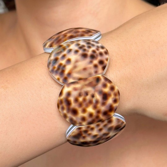 Bracciale Conchiglia di Ciprea (Cyprea Tigris)
