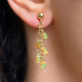 Orecchini con Charms di Opale Etiope