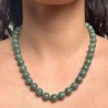 Collana di Giada Verde Intenso Sferica