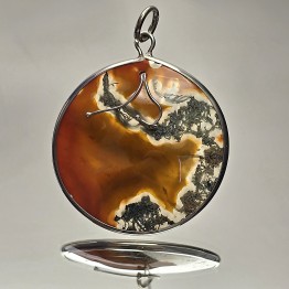 Pendant with Agata Muschiata