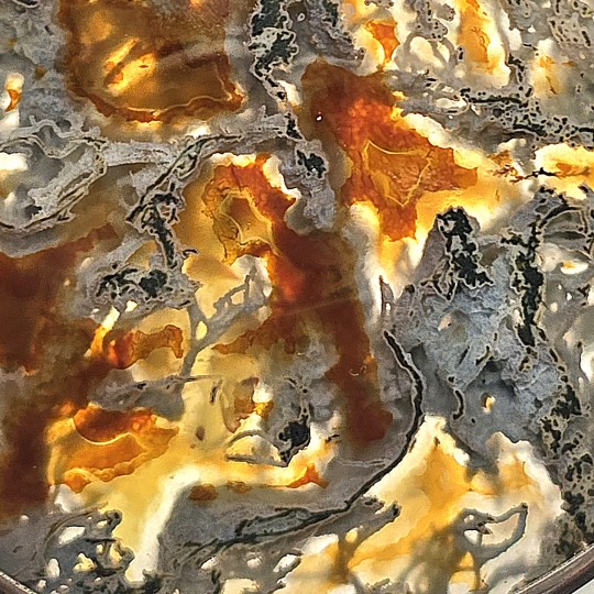 Pendant with Agata Muschiata (Fondo Arancio)