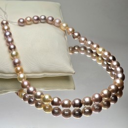 Semiround Multicolor Pearl Wire with Nucleus ø 9,3/11,4 mm