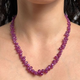 Rubino Necklace in Goccia Briolette 190 Ct.