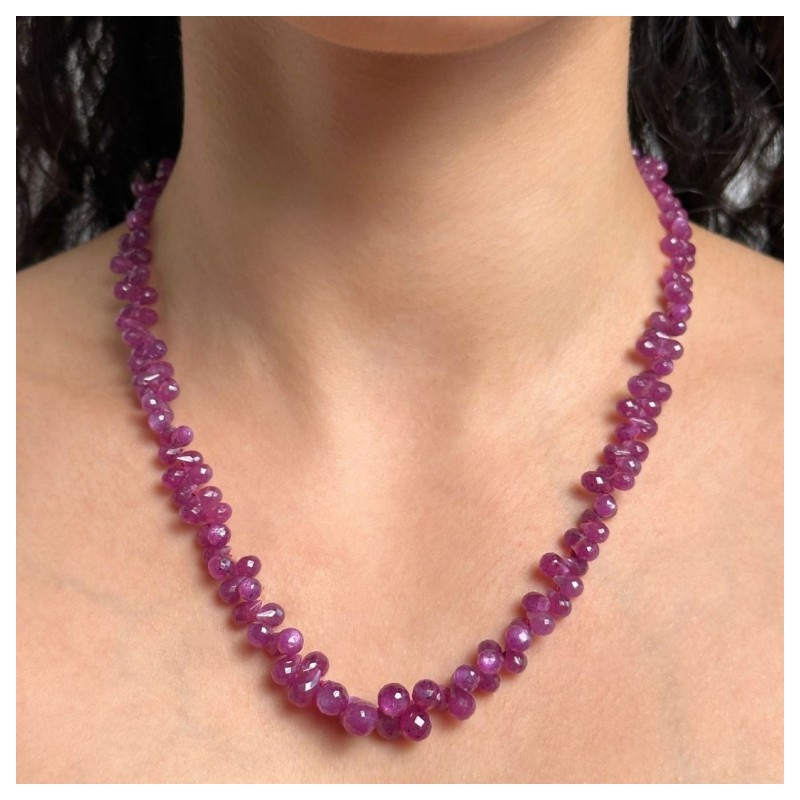 Rubino Necklace in Goccia Briolette 190 Ct.