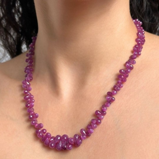 Rubino Necklace in Goccia Briolette 190 Ct.