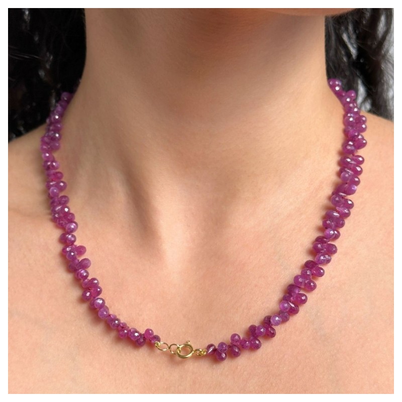 Rubino Necklace in Goccia Briolette 190 Ct.