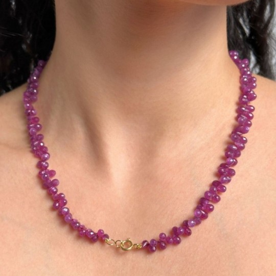 Rubino Necklace in Goccia Briolette 190 Ct.