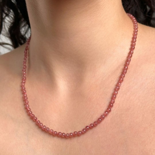 Collana di Quarzo con Alurgite