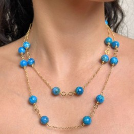 Chanel con Opale Blu Sferico