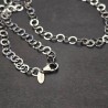Catenina ad Anelli Piatti in Argento Rodiato 925‰