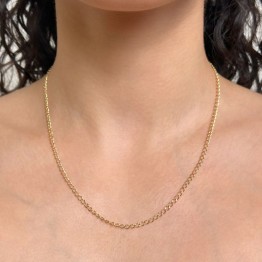 Oval Twist in Golden Silver 925‰