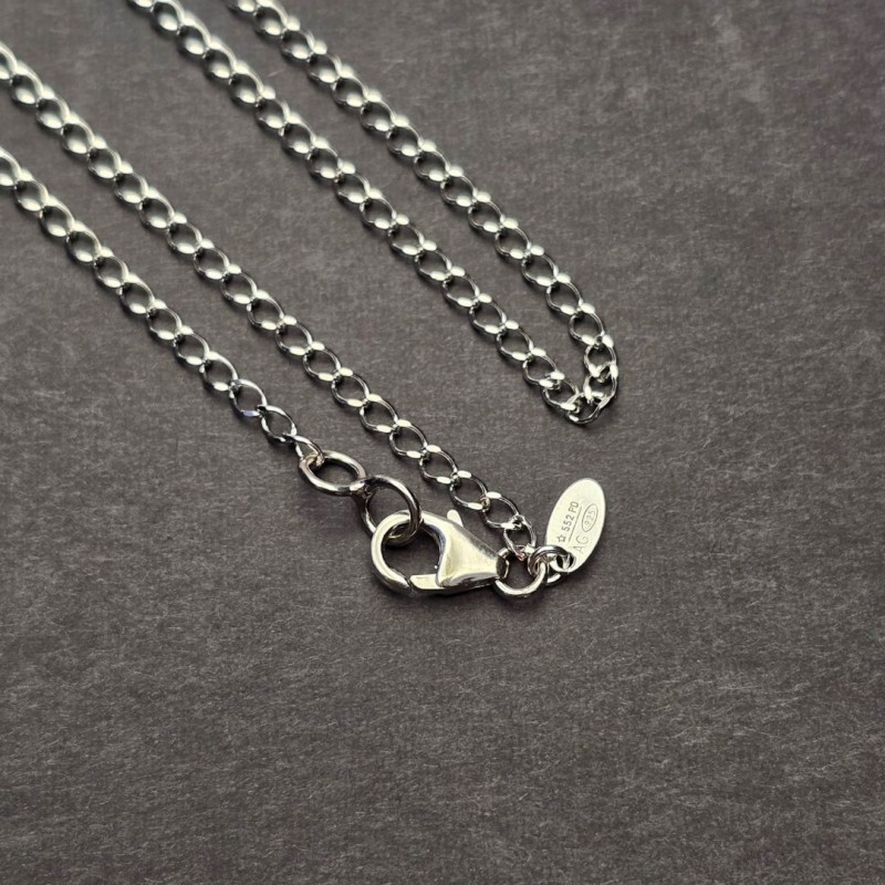 Catenina ad Ovale Twist in Argento 925‰