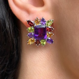 Amethyst and Multiplier Earrings