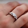 White gold ring with diamonds 0.71 ct.