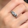 White gold ring with diamonds 0.71 ct.