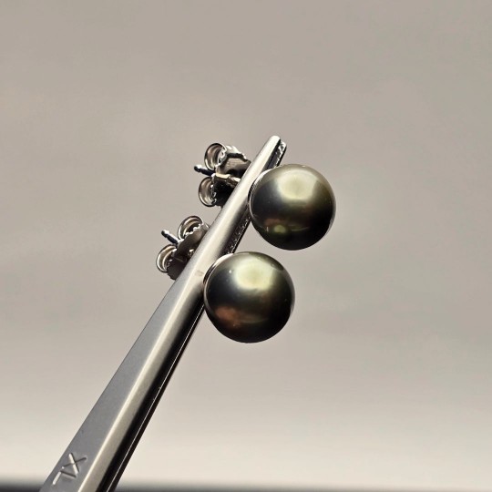 Orecchini Perle di Tahiti Semiround