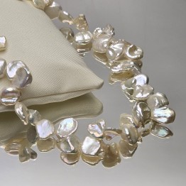 Pearl Wire Keshi Bianche ø 9/9,5 mm