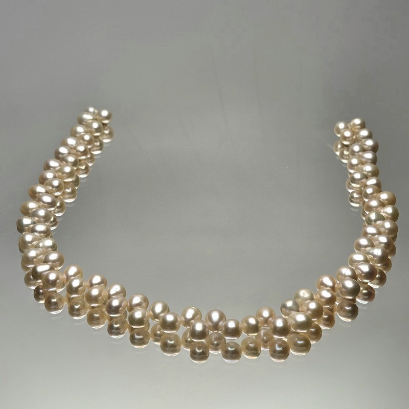 Filo di Perle Naturali d'Acquadolce Rosa Forma a Goccia Forata in Testa