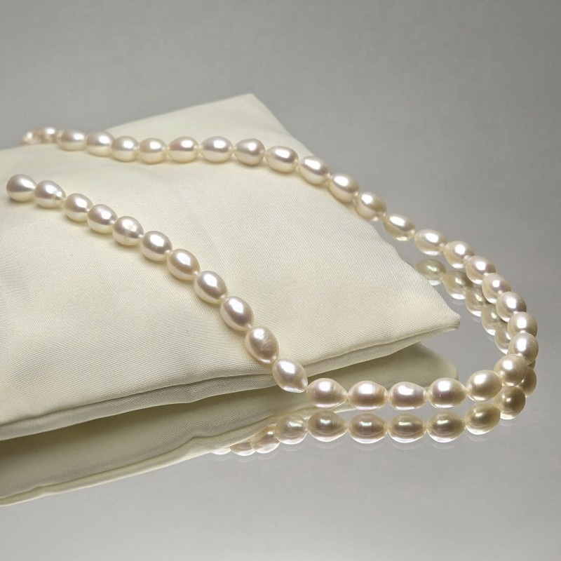 Strand of Pearl White pseudogoccia Ø 8/9 mm