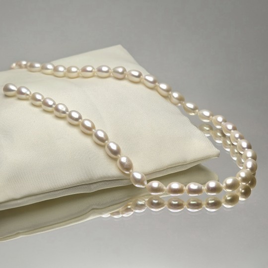 Strand of Pearl White pseudogoccia Ø 8/9 mm