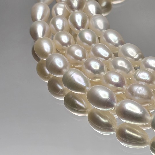Strand of Pearl White pseudogoccia Ø 8/9 mm
