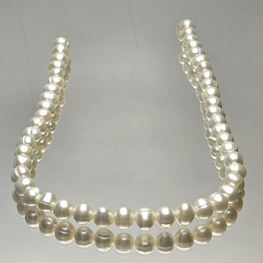 Filo di Perle Barocche Cerchiate ø 8/9 mm