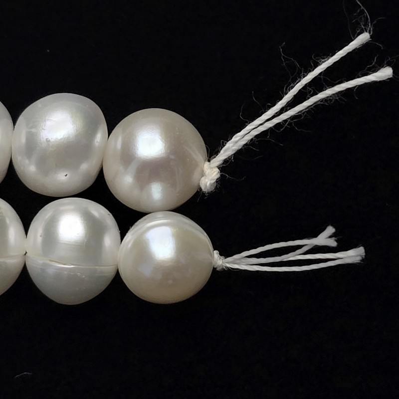 Filo di Perle Barocche Cerchiate ø 8/9 mm