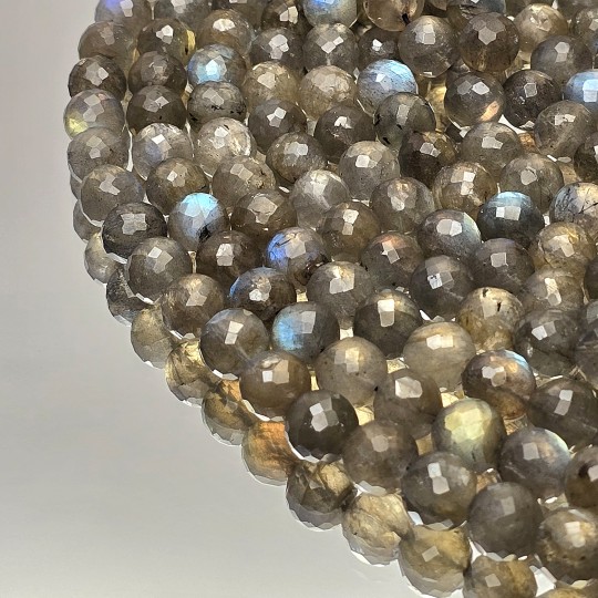 Filo di Labradorite Sferica Sfaccettata
