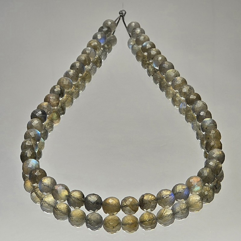 Filo di Labradorite Sferica Sfaccettata