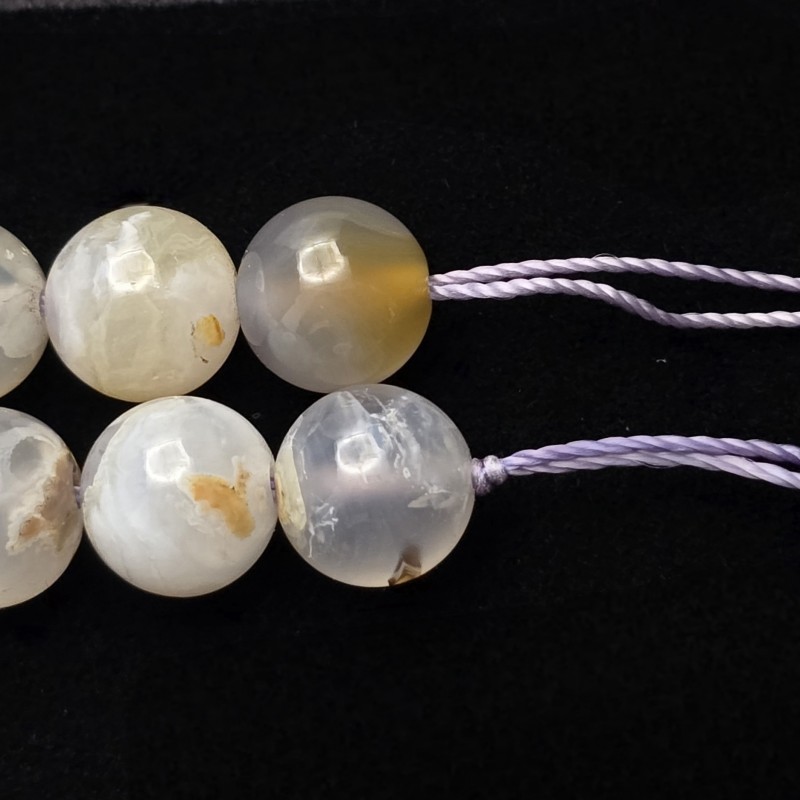 Filo di Calcedonio Sferico Liscio